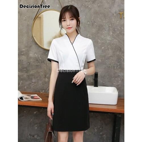 2021 beauty uniforms chinese style spa salon beautician clothing hotel massage therapist uniform quality massage clothing
