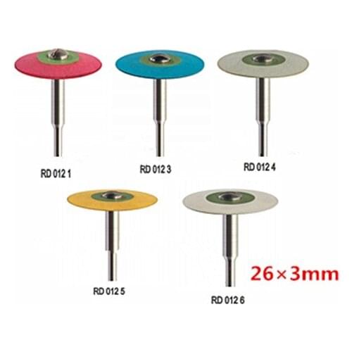 5pcs/set Dental Rubber Diamond Polisher for Dental Lab Zirconia Porcelain Workpiece Free shipping