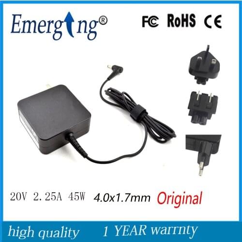 20V 2.25a 45W 4.0x1.7mm Original AC Adapter power supply For Lenovo MIIX5 Miix520-12 D330-10 310 Air12 13 15