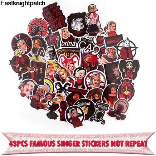 E1911 43pcs Singer Woman Vintage kids toys DIY scrapbooking album Luggage Laptop Motorcycle notebook decal Waterproof Stickers