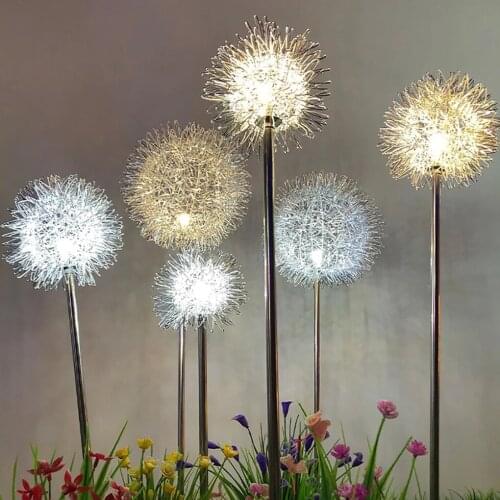 FangNymph 4pcs Dandelion SOLAR GARDEN LIGHT Waterproof LED OUTDOOR Landscape Lawn Lamp Decoration Holiday Lights Solar Powered