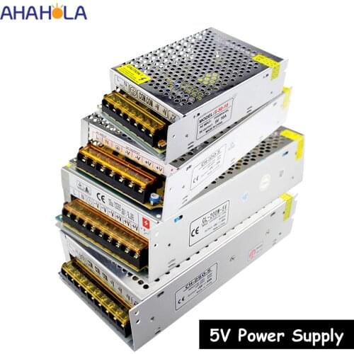 Switching power supply 5v 2a 3a 5a 10a 20a 30a 40a 50a 60a ac 220v to dc 5v power supply unit 5 volt alimentatore smps