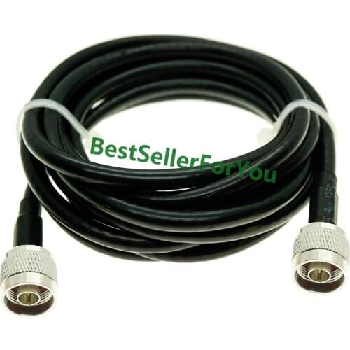 10M RG58 Cable N Male Connector to N type male connector WiFi Antenna Jumper crimp jumper pigtail