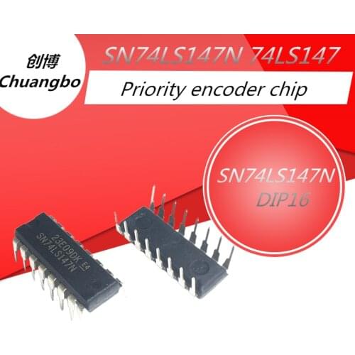 5pcs 10pcs/lot HD74LS147P SN74LS147N 74LS147 DIP-16 In Stock Priority encoder