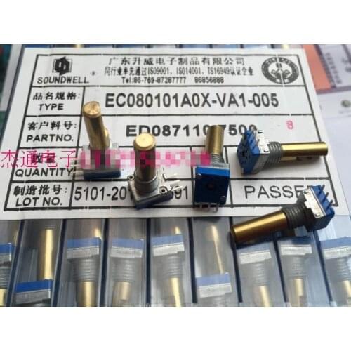 Original new 100% EC08 series coding switch digital radio frequency modulation with switch rotary encoder handle long 18MM