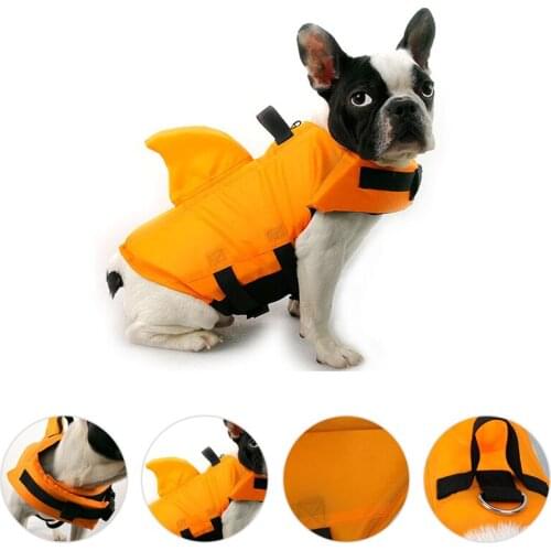 Summer Dogs Cats Swim Jacket Clothes Fashion Puppy kitten Swimsuit Life Jacket For Medium Large Cat Dog Swimming Pet Accessories