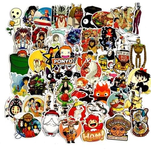 50 Pcs/Lot Japanese Movie My Neighbor Totoro Cute Stationery Stickers For Car Laptop Notebook Luggage Decal Fridge Skateboard