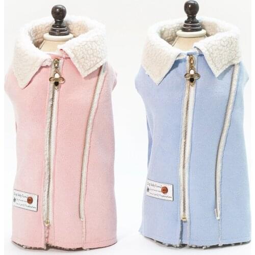 Newest Pet Dog Clothes Winter Dogs Coat And Jackets Cotton Overcoat Pink Blue Clothing Costume Apparel
