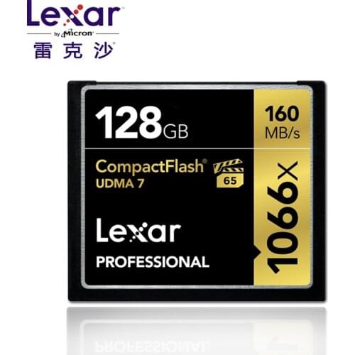 Original!!! Lexar Professional 128GB 64GB 32GB Compact Flash 160MB/s CF Memory Card 1066x UDMA7 VPG-65