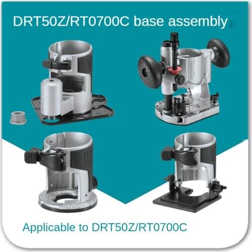 DRT50/RT0700 Woodworking Trimming Machine Base, Tilting, Offset, Press-in, Linear Guide, Bakelite Milling Accessories