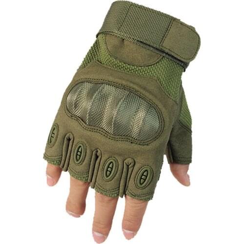 Tactical Hard Knuckle Gloves Army Military Combat Airsoft Half Finger Glove Men Outdoor Shooting Paintball Motorcyle Gloves