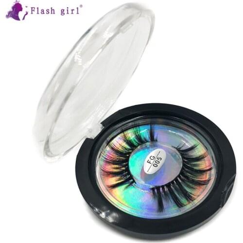 Most Popular 3D Mink Lashes FG005 Soft Natural Thick False Eyelashes Individual Fake Eyelash Eye Beauty Makeup Tools