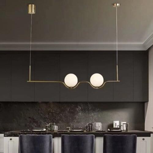 Nordic modern led light industrial lamp kitchen fixtures kitchen dining bar bedroom hanging lamp living room pendant light
