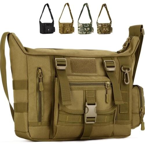 Men 1000D Nylon Messenger Shoulder Bag Military student bag Trekking Briefcase Laptop Pack