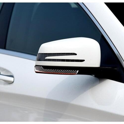 Carbon Fiber Rearview Mirror Anti-rub Strips Anti-collision Sticker For mercedes w204 w212 A/B/C/E/G/R Class gla gle glk cls gls