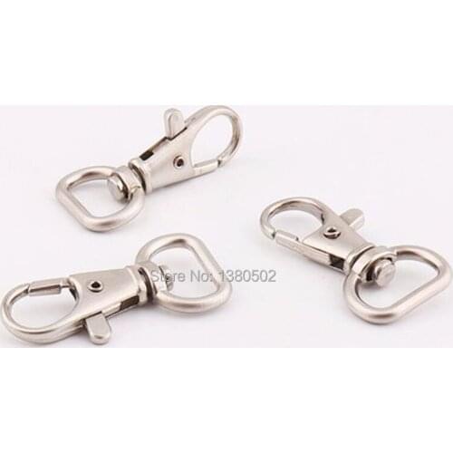 10pcs/lot 40*14mm Lobster Clip Swivel Snap Hooks key Chain buckle for bag accessories