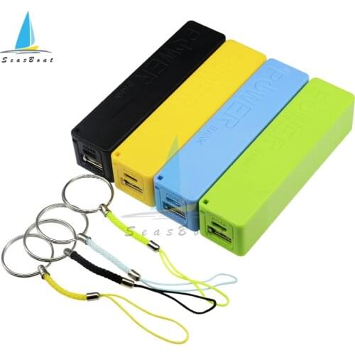 18650 USB Power Bank Battery Charger Case DIY Box With Key Chain For iPhone For Smart Phone MP3 Electronic Mobile Charging