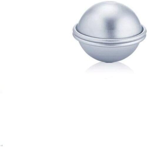 24PCS Round Aluminium Alloy Bath Bomb Molds DIY Tool Bath Bomb Salt Ball Homemade Crafting Gifts Semicircle Sphere Mold