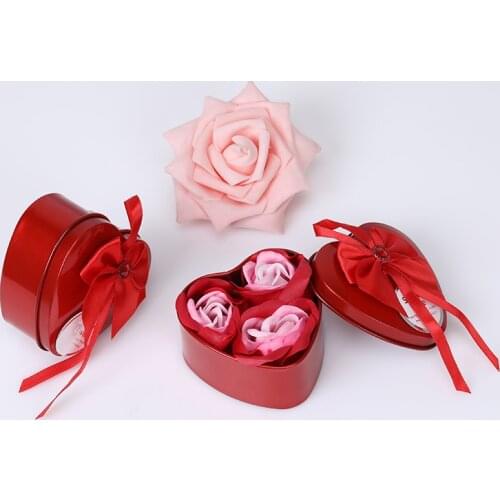 3Pcs Gift Box Rose Flower Box Bouquet Holiday Gift Decoration DIY Decoration Birthday Gift Valentines Day Soap Flower