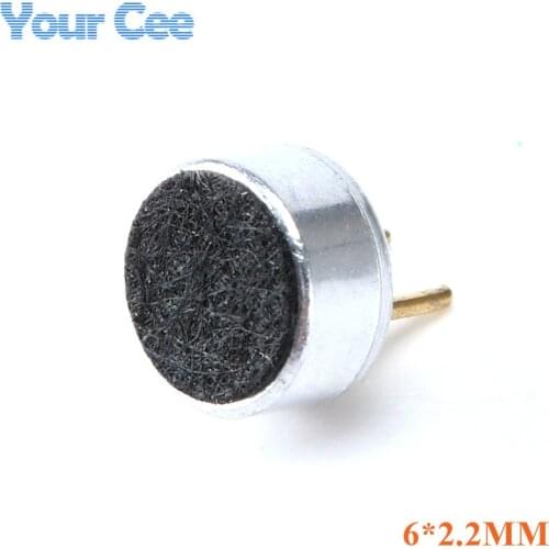 20 pcs 6mmx2.2mm Capacitive Electret Microphone Electret Condenser Pick-Up Sensitivity MIC Microphone for PC Phone MP3 MP4