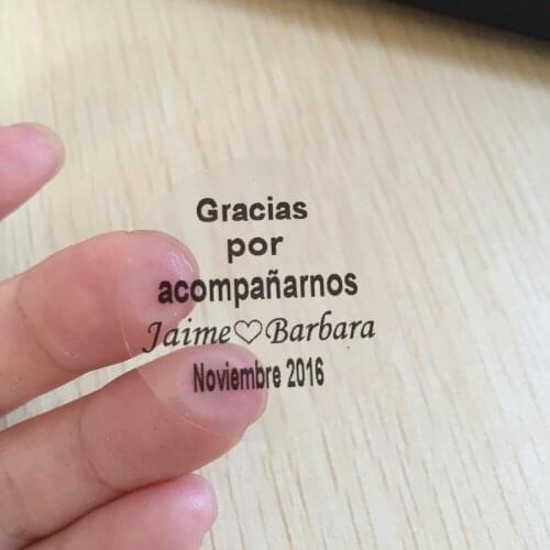 90 pcs 3 cm personalized Thank you name label birthday party decoration favor stickers wedding souvenir filler bags seal tag