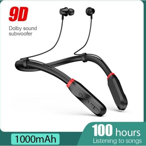 I35 Wireless Earphones Bluetooth-compatible 9D Sound Subwoofer Stereo Headsets In Ear Stereo Audio Music Neckband Earbuds