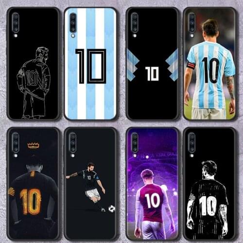 10 Football Player Fundas For Samsung Galaxy A70 A52 4G A12 A32 5G Case Phone Cover Soft For Samsung A72 A10S A20E A50 A40 Coque