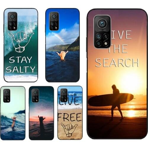 Waves Ocean Shaka Surf Phone Cover For Xiaomi Mi 11 Lite Ultra 9T 10T Pro Note 10 POCO F3 F2 M3 X3 NFC Pro Case