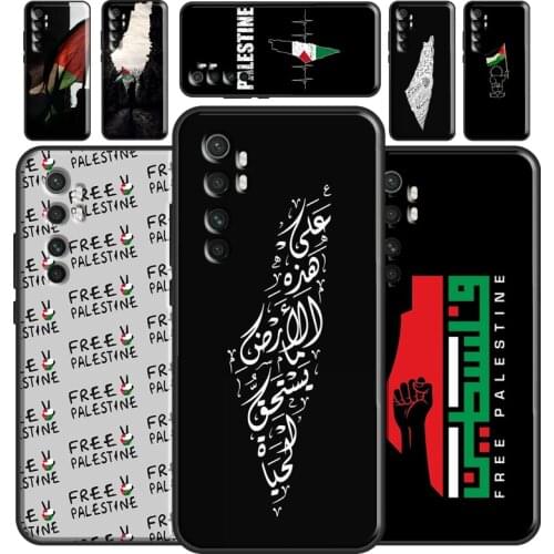 Free Palestine Map Arabic Phone Case For Xiaomi Mi 11 Lite 9 10 9T 10T Pro POCO X3 M3 Pro F3 Mi 11 Ultra Back Cover