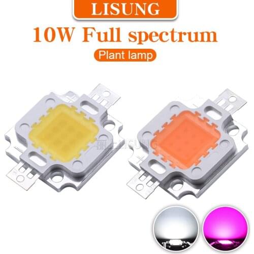 DC 9-12V 10w High Power Plant Growth Led Cob Chip Lamp Full Spectrum Pink White Indoor Plant Seedling Grow Flower Lighting