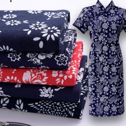Pure Cotton Hand-printed Elegant Beautiful Comfortable Clothing Tablecloth Pillow DIY Fabrics Sewing Material Home Textile