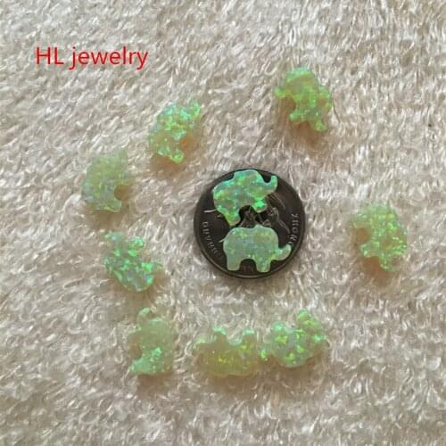 Hill-san Lotus Wholesale 8x11mm Opal Synthetic Light Yellow Fire Opal Elephant