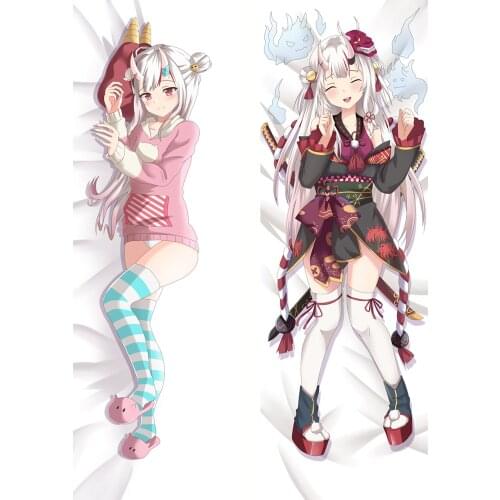 Hololive VTuber Nakiri Ayame Dakimakura Hugging Body Pillow Cover Case Anime Long Pillow Case Home Bedding