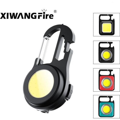 Super Bright Portable COB Work Light Magnetic USB Rechargeable LED Flashlight Camping Light Waterproof Adjustable Light