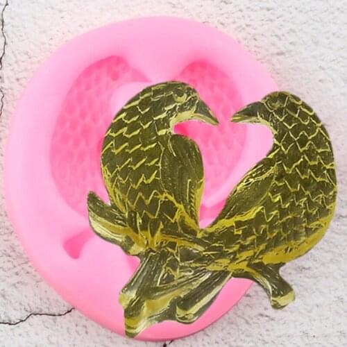 Birds Silicone Mold DIY Wedding Cupcake Topper Fondant Cake Decorating Tools Jewelry Resin Clay Candy Chocolate Gumpaste Moulds