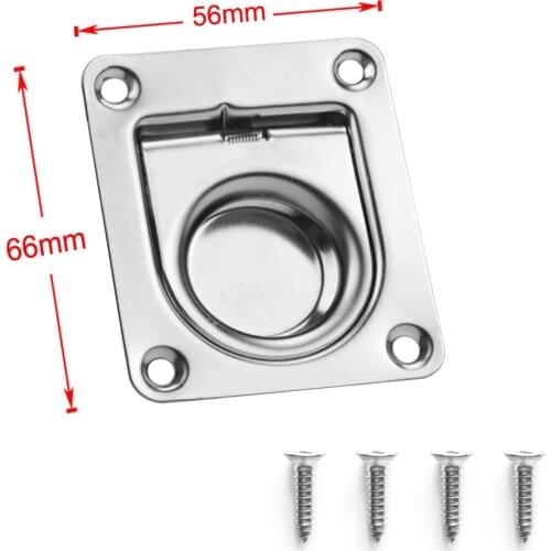 Stainless Steel Boat Flush Pull Locker Hatch Latch Lift Handle Marine Yacht