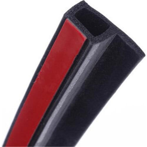 P Type Car Door Sealing Strip Noise Insulation Car Door Rubber Seal Strip Weatherstrip Anti-dust Rubber Door Seals