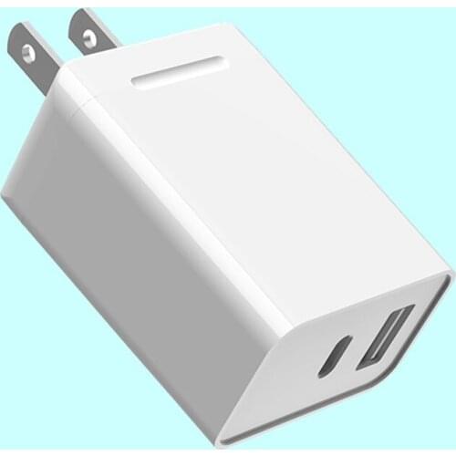 USB C Charger 18W 2 Port PD Charger with QC Port Power Delivery for IPhone 11 Pro Max Xs Max XR X 8 Plus for IPad for Samsung