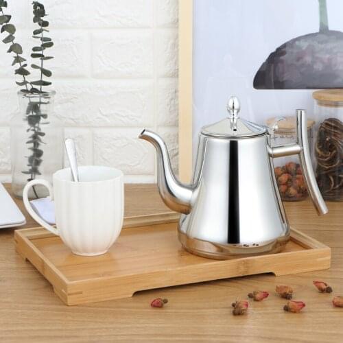 Thickened stainless steel teapot with strainer restaurant kettle induction cooker, large teapot MJ61203