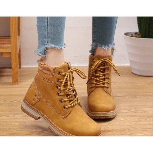 Winter Shoes Woman Add velvet to keep warm Snow Boots Women Ladies Ankle Boots Outdoor Thick Bottom Tooling Boots Pink Booties