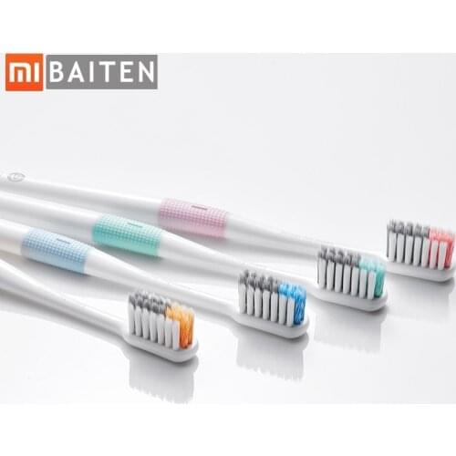 Millet Bay Doctor Pap Toothbrush Four-color adult household travel classic couple fine hair soft hair toothbrush head travel box