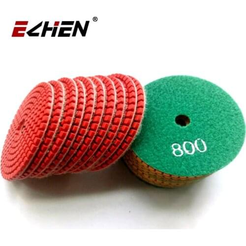 10 pcs/lot 4inch/100mm Wet Polishing Pads granite polishing pads diamond polishing pad for marble diamond tools Polisher Grinder