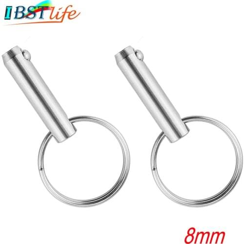 2X 8mm BSET MATEL Marine Grade Quick Release Ball Pin for Boat Bimini Top Deck Hinge Marine Stainless Steel 316 Boat Accessories