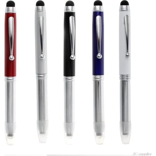 3in1 Capacitive Touch Screen Stylus Ballpoint Pen LED Flashlight for ipad wholesales
