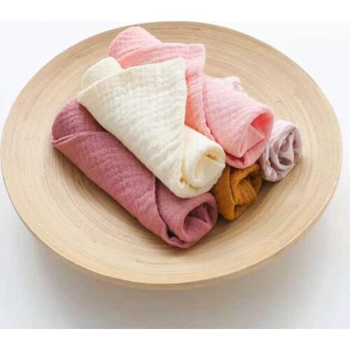 T5EC 5 Pcs Baby Cotton Square Towel Infant Hand Face Washcloth Handkerchief Muslin Cloth Feeding Bib Burp Cloth Saliva Towel for