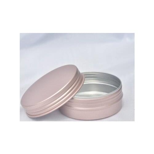 50Pcs Aluminium Box Empty Screw Top Round Tin Cans Silver Makeup Case Cosmetic Storage Container Pots Jar DIY Cream Cosmetic Box