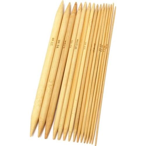 75Pcs Bamboo Double Pointed Knitting Needles Durable for Sock Sweater Scarf LB88
