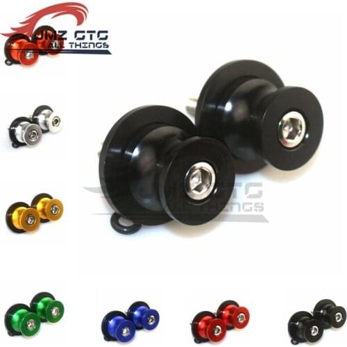8MM Motorcycle CNC Aluminum Swingarm Spools Slider Stand Screw For Suzuk DL1000/V-strom DL650/V-strom Gladius Tiger 800/ XC with