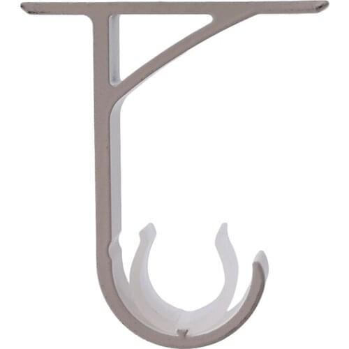 Aluminium Alloy Rod Drapery Bracket Fit Drape Rods Curtain Fixed Holder Modern Window Curtain Rod Pole Drapery Holder Home Decor