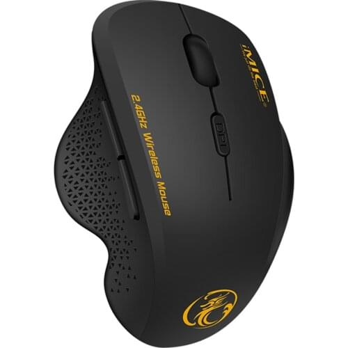 IMice G6 2.4GHz Wireless Mouse 6 Buttons 3 Level 1600 DPI Adjustable Ergonomic Vertical Mice Gaming Mouse for Laptop Desktop